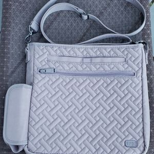Lug Somersault Crossbody, NWOT, Gray, RFID